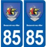 85 Beauvoir-sur-Mer blason autocollant plaque stickers ville