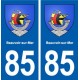 85 Beauvoir-sur-Mer blason autocollant plaque stickers ville