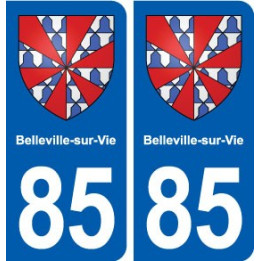 85 Belleville-sur-Vie blason autocollant plaque stickers ville