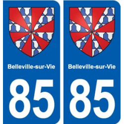 85 Belleville-sur-Vie blason autocollant plaque stickers ville