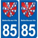 85 Belleville-sur-Vie blason autocollant plaque stickers ville