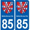 85 Belleville-sur-Vie blason autocollant plaque stickers ville