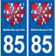 85 Belleville-sur-Vie blason autocollant plaque stickers ville