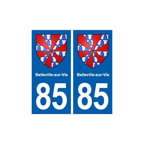 85 Belleville-sur-Vie blason autocollant plaque stickers ville