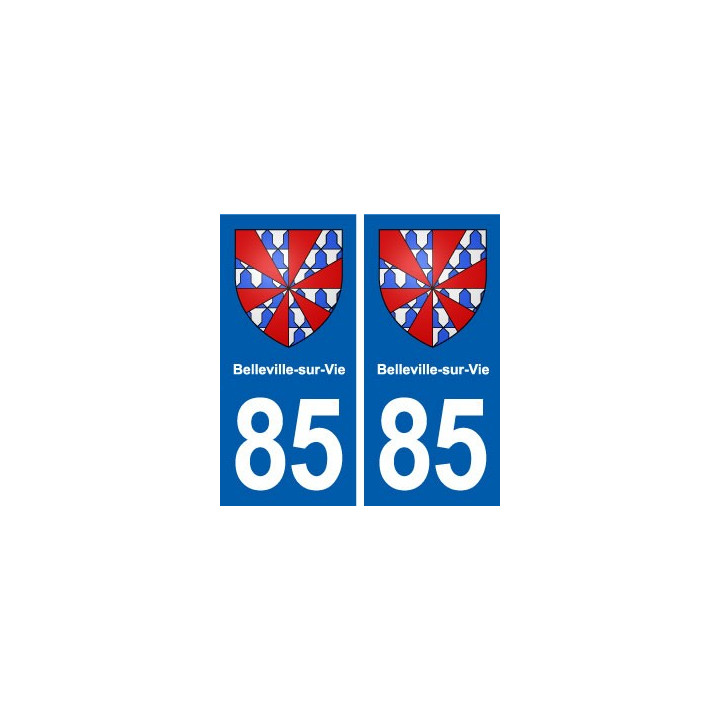 85 Belleville-sur-Vie blason autocollant plaque stickers ville