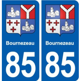 85 Bournezeau blason autocollant plaque stickers ville