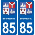 85 Bournezeau blason autocollant plaque stickers ville