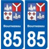 85 Bournezeau blason autocollant plaque stickers ville