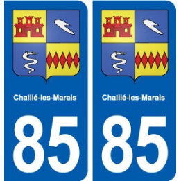 85 Chaillé-les-Marais blason autocollant plaque stickers ville