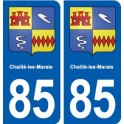 85 Chaillé-les-Marais blason autocollant plaque stickers ville