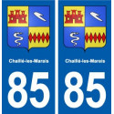 85 Chaillé-les-Marais blason autocollant plaque stickers ville