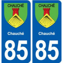 85 Chauché blason autocollant plaque stickers ville