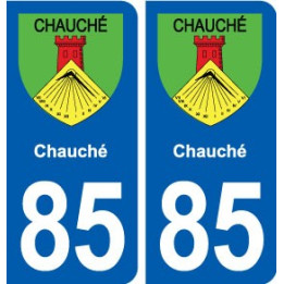 85 Chauché blason autocollant plaque stickers ville
