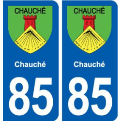 85 Chauché blason autocollant plaque stickers ville