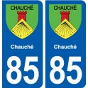 85 Chauché blason autocollant plaque stickers ville