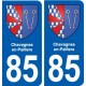 85 Chavagnes-en-Paillers blason autocollant plaque stickers ville