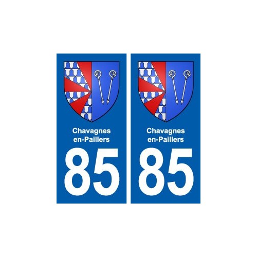 85 Chavagnes-en-Paillers blason autocollant plaque stickers ville