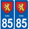 85 Coëx blason autocollant plaque stickers ville