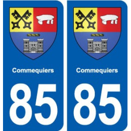 85 Commequiers blason autocollant plaque stickers ville