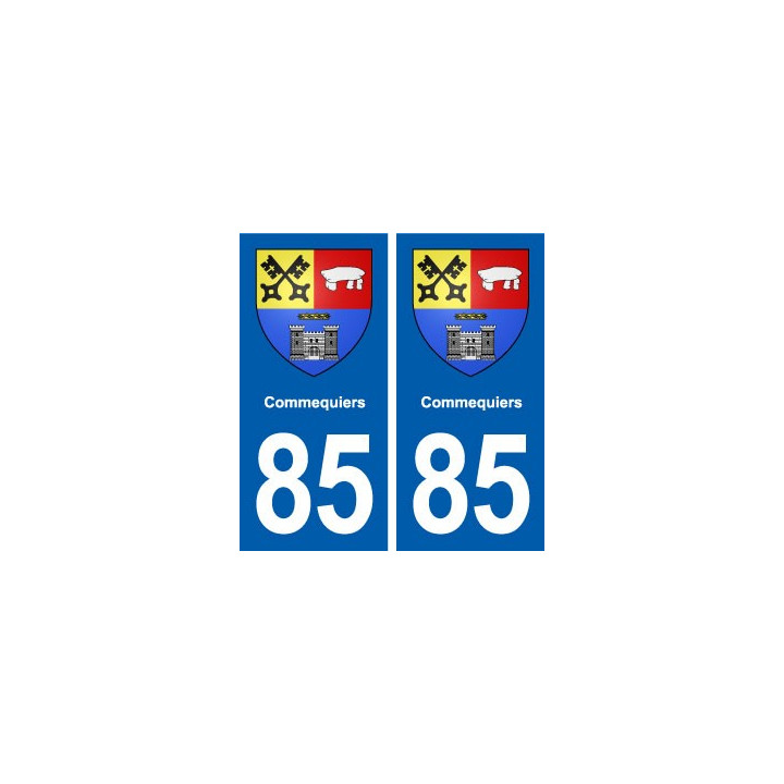 85 Commequiers blason autocollant plaque stickers ville