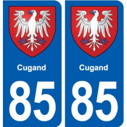 85 Cugand blason autocollant plaque stickers ville