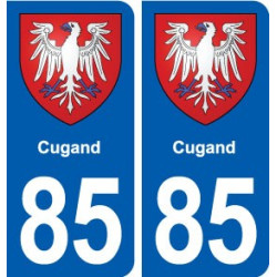 85 Cugand blason autocollant plaque stickers ville