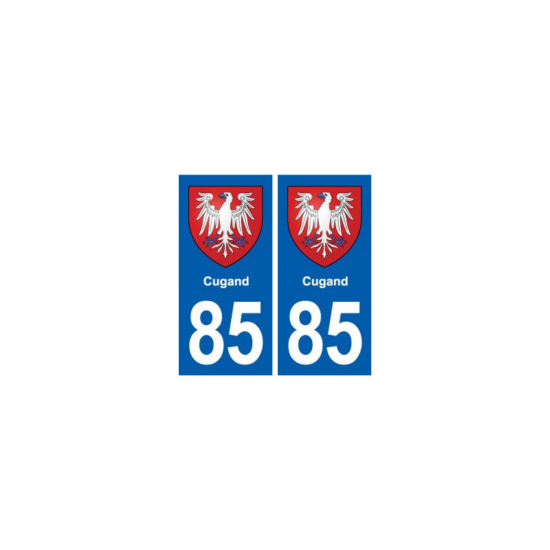 85 Cugand blason autocollant plaque stickers ville