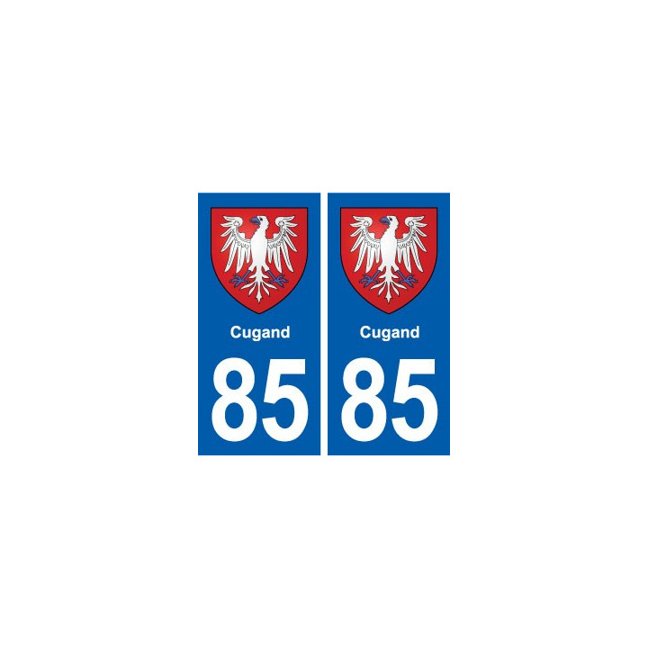 85 Cugand blason autocollant plaque stickers ville