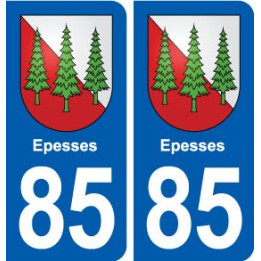 85 Epesses  blason autocollant plaque stickers ville