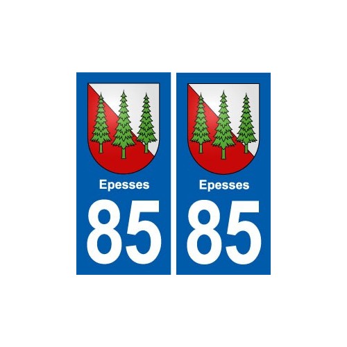 85 Epesses  blason autocollant plaque stickers ville
