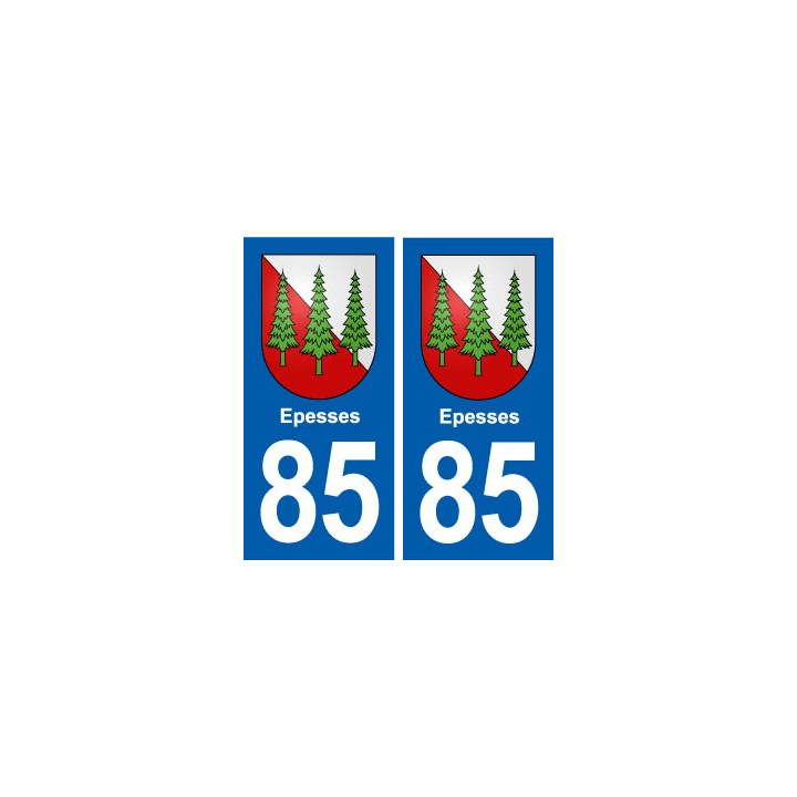 85 Epesses  blason autocollant plaque stickers ville