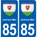 85 Jard-sur-Mer blason autocollant plaque stickers ville