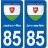 85 Jard-sur-Mer blason autocollant plaque stickers ville