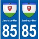 85 Jard-sur-Mer blason autocollant plaque stickers ville