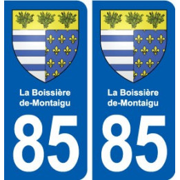 85 La Boissière-de-Montaigu blason autocollant plaque stickers ville