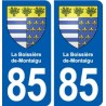 85 La Boissière-de-Montaigu blason autocollant plaque stickers ville