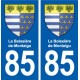 85 La Boissière-de-Montaigu blason autocollant plaque stickers ville