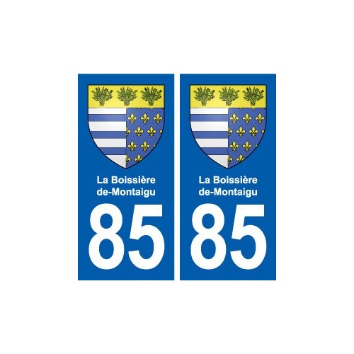 85 La Boissière-de-Montaigu blason autocollant plaque stickers ville