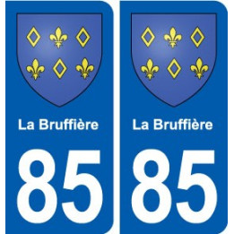 85 La Bruffière blason autocollant plaque stickers ville