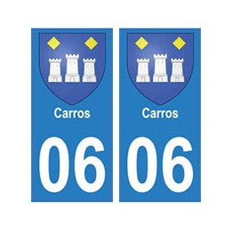 06 Carros ville autocollant plaque