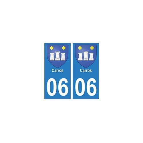 06 Carros ville autocollant plaque