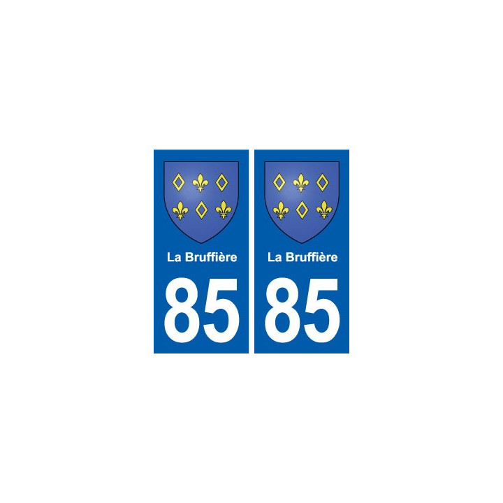 85 La Bruffière blason autocollant plaque stickers ville