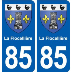 85 La Flocellière blason autocollant plaque stickers ville