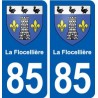 85 La Flocellière blason autocollant plaque stickers ville
