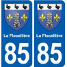 85 La Flocellière blason autocollant plaque stickers ville