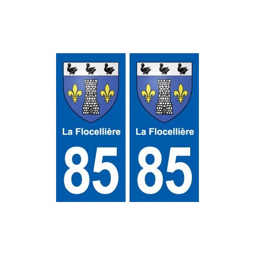 85 La Flocellière blason autocollant plaque stickers ville