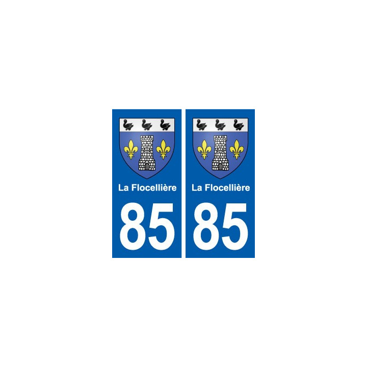 85 La Flocellière blason autocollant plaque stickers ville