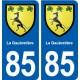 85 La Gaubretière blason autocollant plaque stickers ville