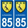 85 La Gaubretière blason autocollant plaque stickers ville
