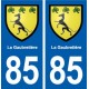 85 La Gaubretière blason autocollant plaque stickers ville